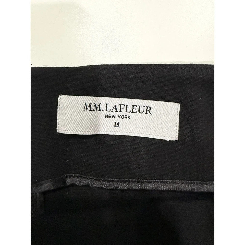 MM.LaFleur Noho Skirt Black Pencil Knee Length Professional Workwear Size 14